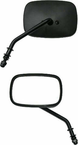 HARDDRIVE MIRROR OEM STYLE SHORT STEM MATTE BLACK LEFT 270531