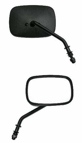HARDDRIVE MIRROR OEM STYLE SHORT STEM MATTE BLACK RIGHT 270532