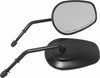 HARDDRIVE BLK MIRROR OE STYLE TAPERED SHORT STEM BLACK 18-501BK