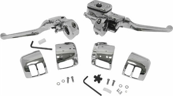 HARDDRIVE COMP H/BAR CNTRLS 9/16 M/CYL W/O SWITCHES CHROME 96-06 26-095
