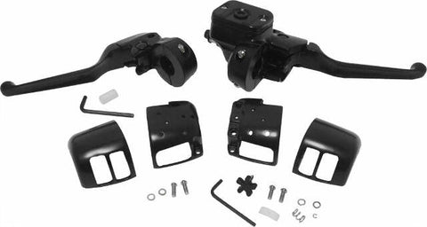 HARDDRIVE BLACK HANDLEBAR CNTRLS 11/16 W/O SWITCHES BLACK 96-06 26-094BK