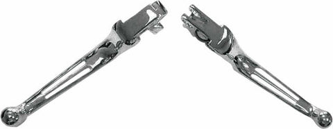 HARDDRIVE CUSTOM LEVERS 2-SLOT CHROME BIG TWIN 07-UP 053525