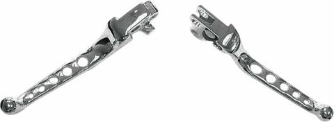HARDDRIVE CUSTOM LEVERS 5-HOLE CHROME BIG TWIN 07-UP 053523
