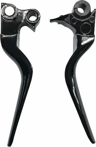 HARDDRIVE LSR LEVER SET BLACK BIG TWIN 96-16 XL 96-03 W/CABLE CLUTCH 053326