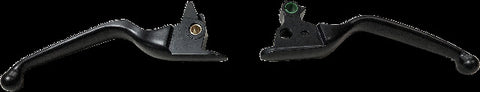 HARDDRIVE LEVER SET `15-UP SOFTAIL SMOOTH MATTE BLACK 053573