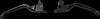 HARDDRIVE LEVER SET `15-UP SOFTAIL SMOOTH MATTE BLACK 053573