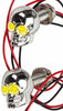 HARDDRIVE LIGHTED SKULL LIC PLATE SCREW YELLOW H040077
