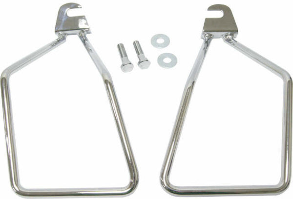 HARDDRIVE SADDLEBAG SUPPORTS CHROME SINGLE BOLT SOFTAIL 05-211