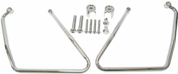 HARDDRIVE SADDLEBAG SUPPORTS CHROME EARLY SPORTSTER 05-207A