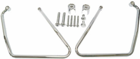 HARDDRIVE SADDLEBAG SUPPORTS CHROME EARLY SPORTSTER 05-207A