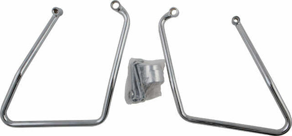 HARDDRIVE SADDLEBAG SUPPORTS CHROME LATE SPORTSTER 05-213