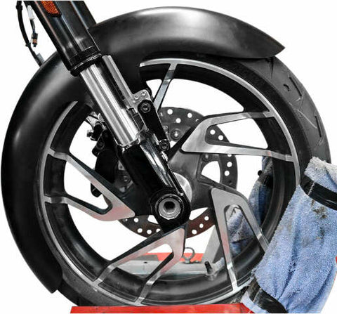 BAGGERNATION THICKY FENDER FLSB 18-21 GLOSS BLACK ADAPTERS THICKY-SG-18L