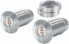 BAGGERNATION LIGHTNING BOLTZ RED LED CHROME BOLTS-BRK-C