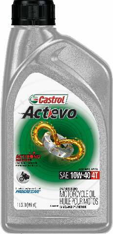 CASTROL ACT>EVO 4T SYNTHETIC BLEND 10W40 1 QT 15D7D2