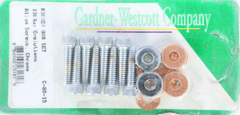 GARDNERWESTCOTT ROCKER BOX COVER SET CHROME 84-99 EVO BIG TWIN C-80-15