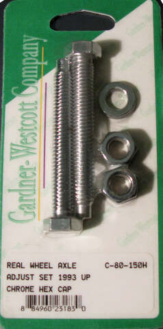 GARDNERWESTCOTT REAR WHEEL ADJUSTMENT BOLTS 93-07 SOFTAIL MODELS REAR C-80-150H