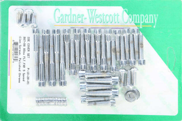 GARDNERWESTCOTT PRIMARY COVER SET POLISHED 99-06 DYNA AND 00-06 SOFTAIL P-10-18-08