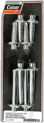 COLONY MACHINE HEADBOLT KIT CHROME BT 92-16 AND XL 93-UP 2012-8