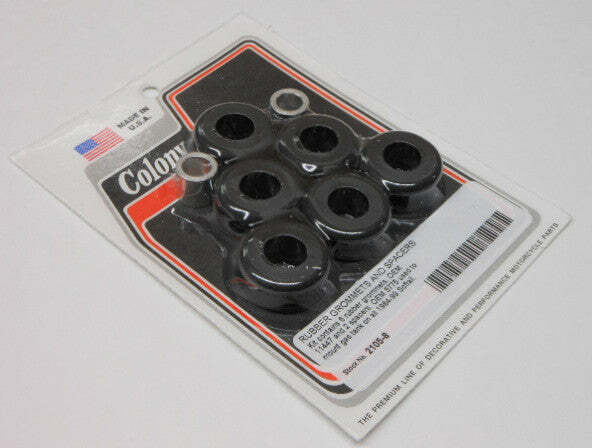 COLONY MACHINE RUBBER GROMMETS/SPACERS GAS TANK MNT KIT 84-99 S0FTAIL 2105-8