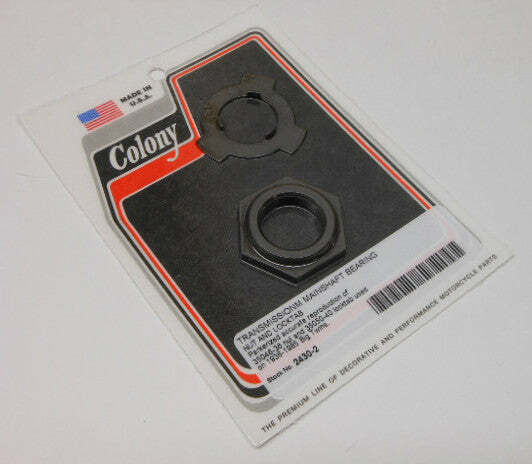 COLONY MACHINE TRANSMISSION MAIN SHAFT NUT BIG TWIN 36-85 2430-2