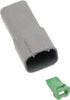 NAMZ CUSTOM CYCLE PRODUCTS 4-WIRE GREY DEUTSCH RCPTCL & WDGLCK HD# 72124-94GY DR-4G