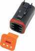 NAMZ CUSTOM CYCLE PRODUCTS 6-WIRE BLACK DEUTSCH PLUG & WDGLCK HD# 72116-94BK DP-6B