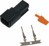 NAMZ CUSTOM CYCLE PRODUCTS DEUTSCH DTM 2-PIN BLK RECEPTCL W/2 STMPD TRMNLS HD 74102-98BK MDR-2B