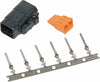 NAMZ CUSTOM CYCLE PRODUCTS DEUTSCH DTM 6-PIN BLACK PLUG W/6 TRMNLS/WDGLCK HD74116-98BK MDP-6B