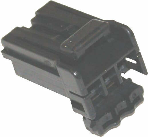 NAMZ CUSTOM CYCLE PRODUCTS AMP 3-WIRE PLUG HOUSING MULTILOCK HD# 73153-96BK NA-174921-2