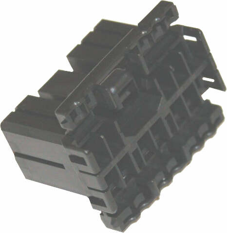 NAMZ CUSTOM CYCLE PRODUCTS AMP 12-WIRE PLUG HOUSING MULTILOCK HD# 73164-96BK NA-173851-2