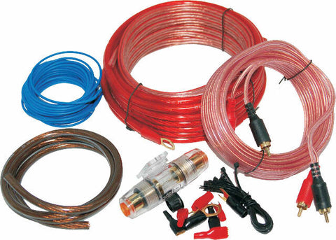 NAMZ CUSTOM CYCLE PRODUCTS AMP POWER KIT SPEAKER WIRE ASSORTMENT FUSES HOLDER AGU NAPK-8G
