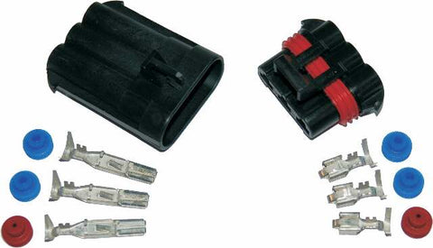 NAMZ CUSTOM CYCLE PRODUCTS AMP POWER PLUG KIT MALE/FEM QCK DSCNNCT SADDLE BAG AMPS NAP-PP01