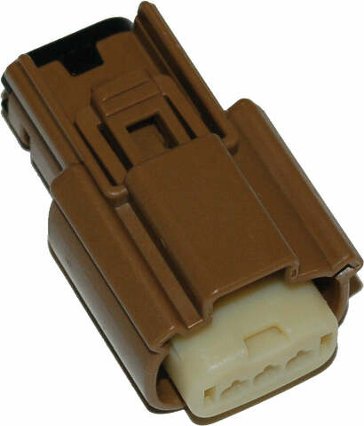 NAMZ CUSTOM CYCLE PRODUCTS 3-PIN FEMALE CONNECTOR BROWN HD 72542-07BN 07-UP NM-33471-0303