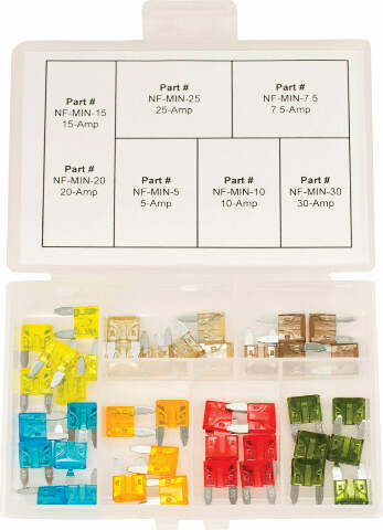 NAMZ CUSTOM CYCLE PRODUCTS ASSORTED MINI FUSE KIT 40PC NF-MIN-KIT