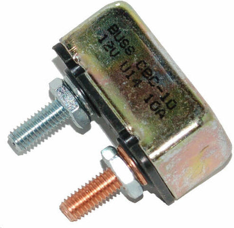NAMZ CUSTOM CYCLE PRODUCTS UNIV 10-AMP CIRCUIT BREAKER OEM # 74590-93 10-32 STUDS EA NCB-1001