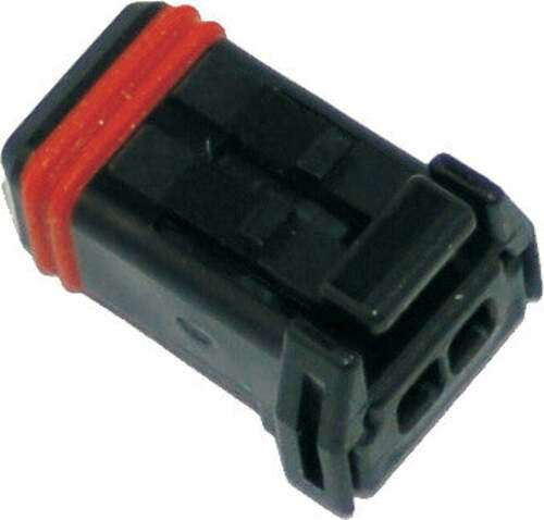 NAMZ CUSTOM CYCLE PRODUCTS MX-1900 2-PIN BLACK SOCKET HOUSING HD# 72906-11 NJ-2S51