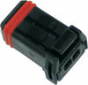 NAMZ CUSTOM CYCLE PRODUCTS MX-1900 2-PIN BLACK SOCKET HOUSING HD# 72906-11 NJ-2S51