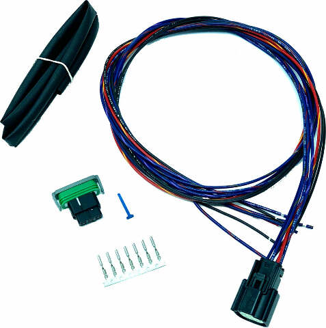NAMZ CUSTOM CYCLE PRODUCTS REAR FENDER HRNSS 6-PIN MOLEX W/12-PIN FNDR FASCIA CONN INC NRFH-03