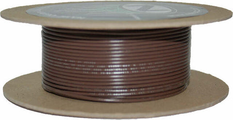 NAMZ CUSTOM CYCLE PRODUCTS #18-GAUGE BROWN 100' SPOOL OF PRIMARY WIRE NWR-1-100