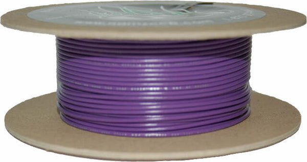 NAMZ CUSTOM CYCLE PRODUCTS #18-GAUGE VIOLET 100' SPOOL OF PRIMARY WIRE NWR-7-100