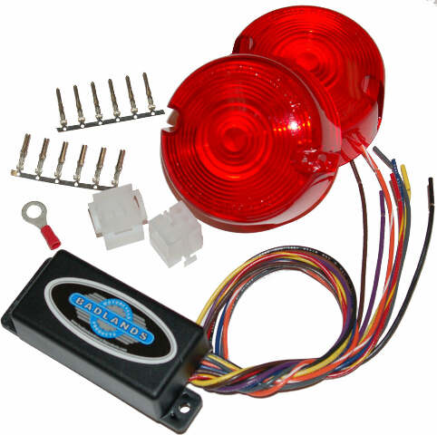 NAMZ CUSTOM CYCLE PRODUCTS PNP ILLUMINATOR RBT W/LEQ XL 86-90 FL/FX/FXR 85-96 ILL-02-RL-B