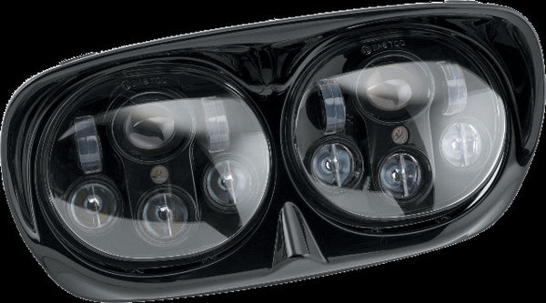 LETRIC LIGHTING CO LED HEADLIGHT BLK/BLK FLTR `98-13 LLC-LRHP-BB