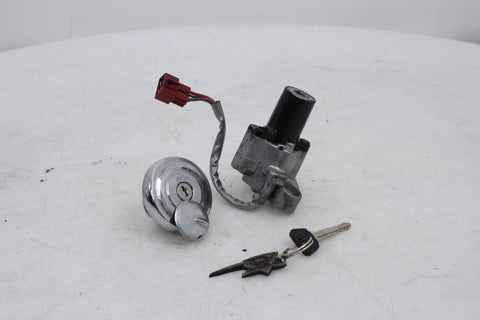 Ignition Switch Key Gas Cap Set Yamaha XVS1100 V-Star 99-07 OEM XVS 1100
