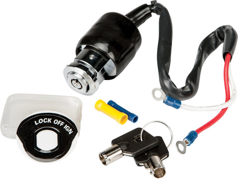 HARDDRIVE ROUND KEY IGNITION 2 POSITION CHROME FX 91-93 370389