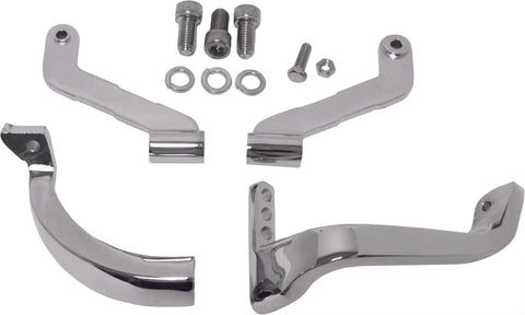 HARDDRIVE FLOORBOARD MOUNTS CHROME FRT FLH/FLT 93-09 TOUR CVO 06-14 16-211