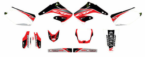 D-COR HONDA RACELINE GRAPHICS COMPLETE KIT WHITE 20-10-125