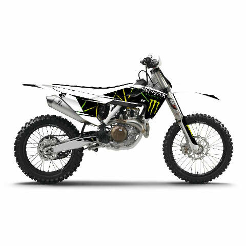 D-COR CMPLT KIT MONSTER ENERGY SLASH WHITE BG 20-70-131