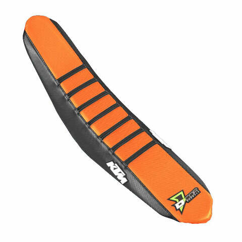 D-COR SEAT COVER BLACK/ORANGE BLACK RIBS KTM SX/F 125-450 30-30-302