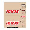 D-COR KYB DECAL KIT RED KYB FORK/SHOCK/ENG SPEC 40-80-142