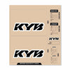 D-COR KYB DECAL KIT BLACK KYB FORK/SHOCK/ENG SPEC 40-80-143
